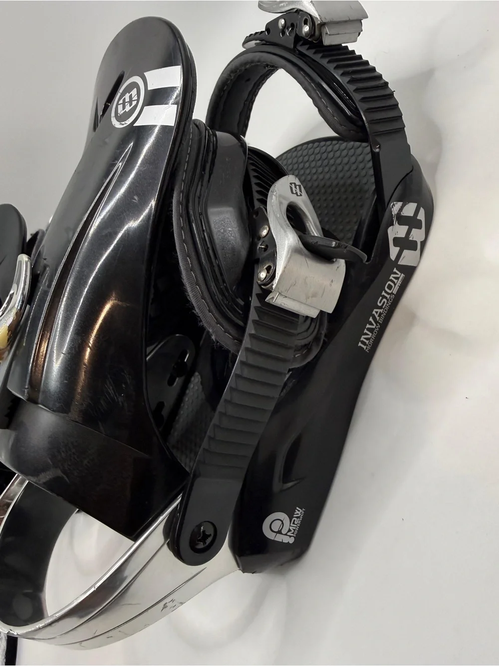 Morrow Invasion Snowboard Bindings Size L Black PowerShift Adjustable